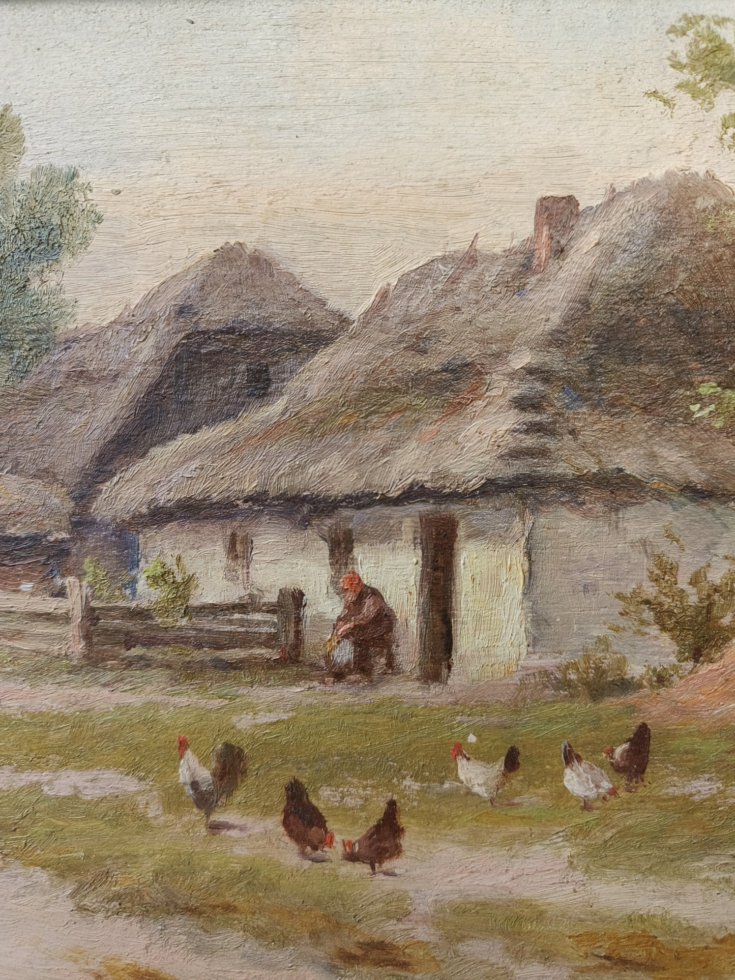 Obraz W. Grudziśnki (1875-1942) "Wiejski pejzaż"