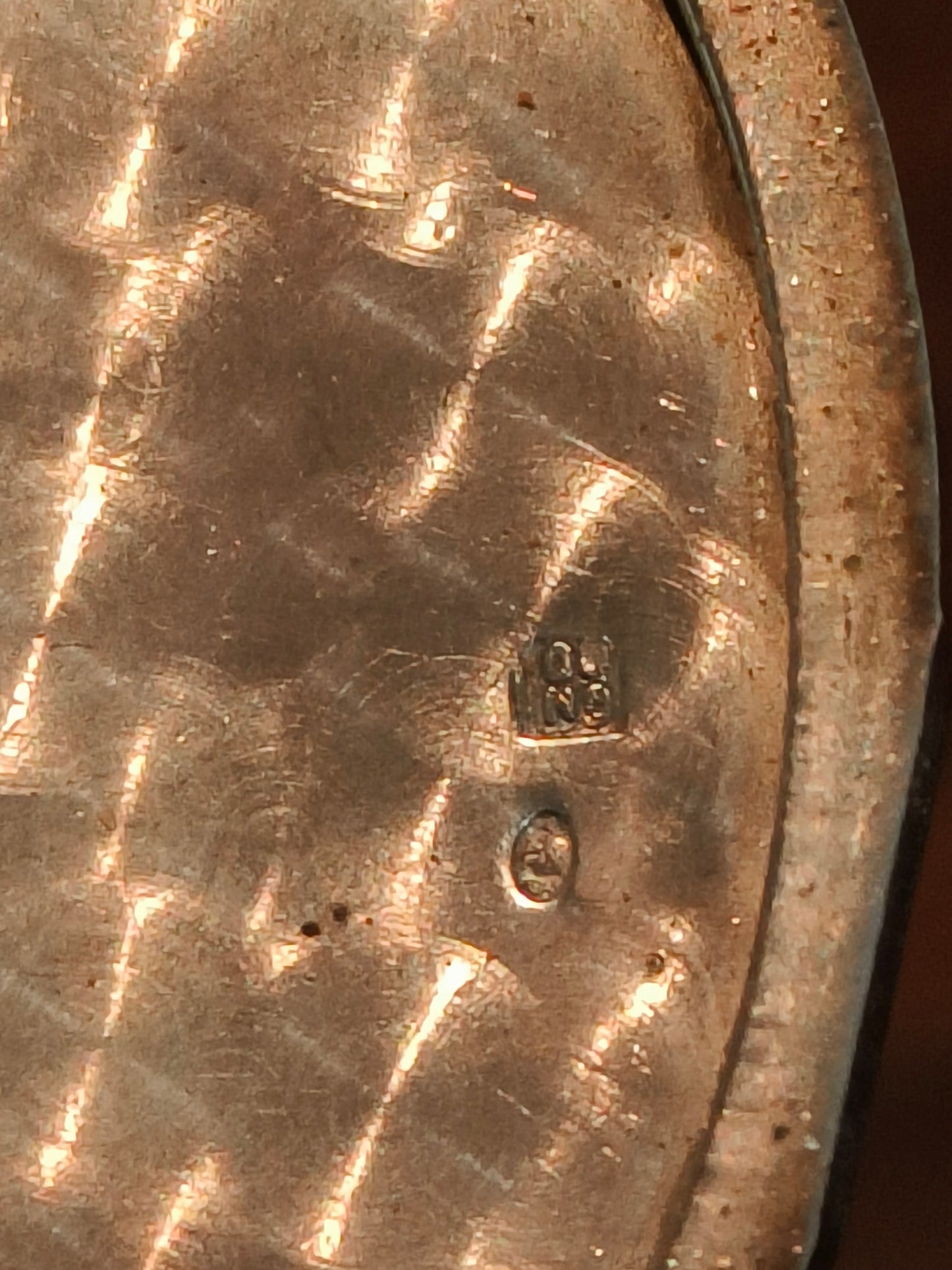 Puderniczka srebrna, sygnowana ORNO