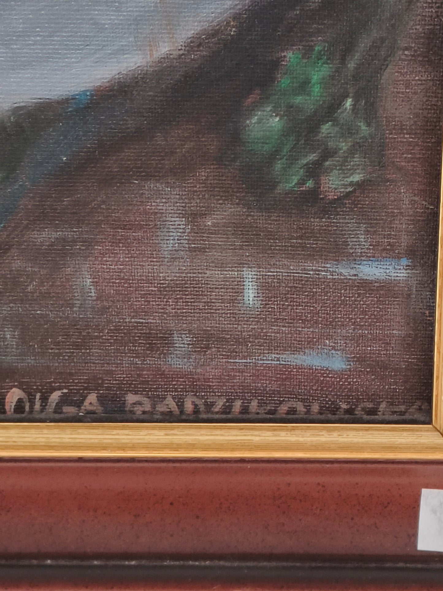 Obraz kwiaty, olej na płótnie, O. Radzikowska