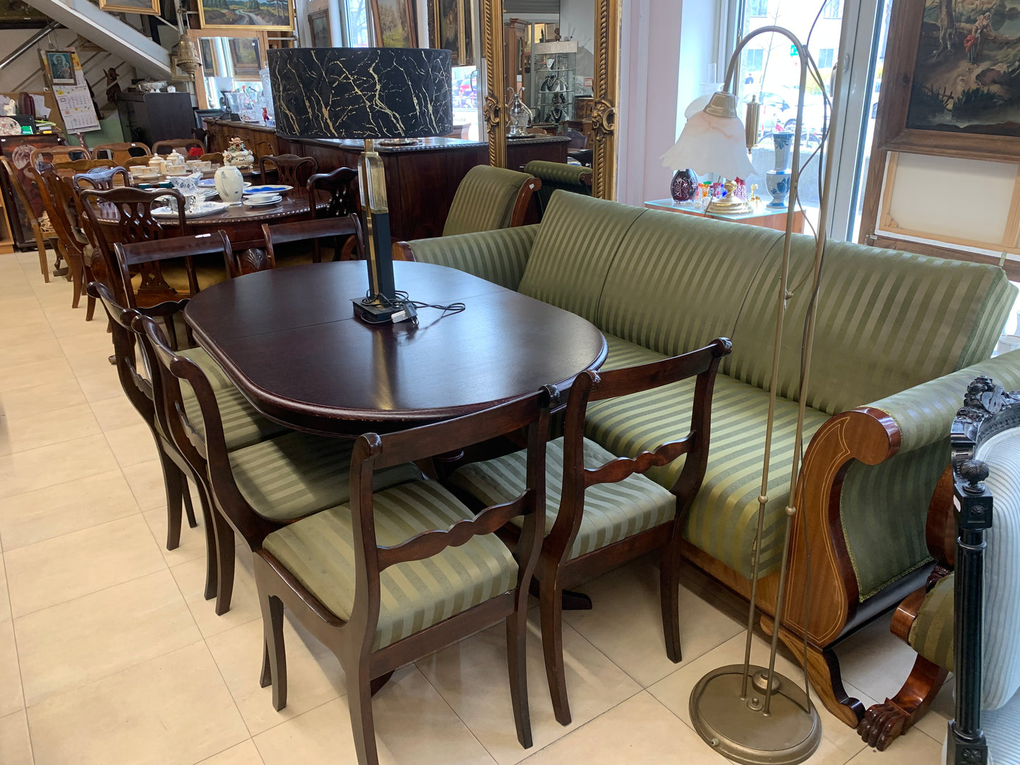 Komplet krzeseł w stylu Biedermeier fabryki Henryków 6 szt.