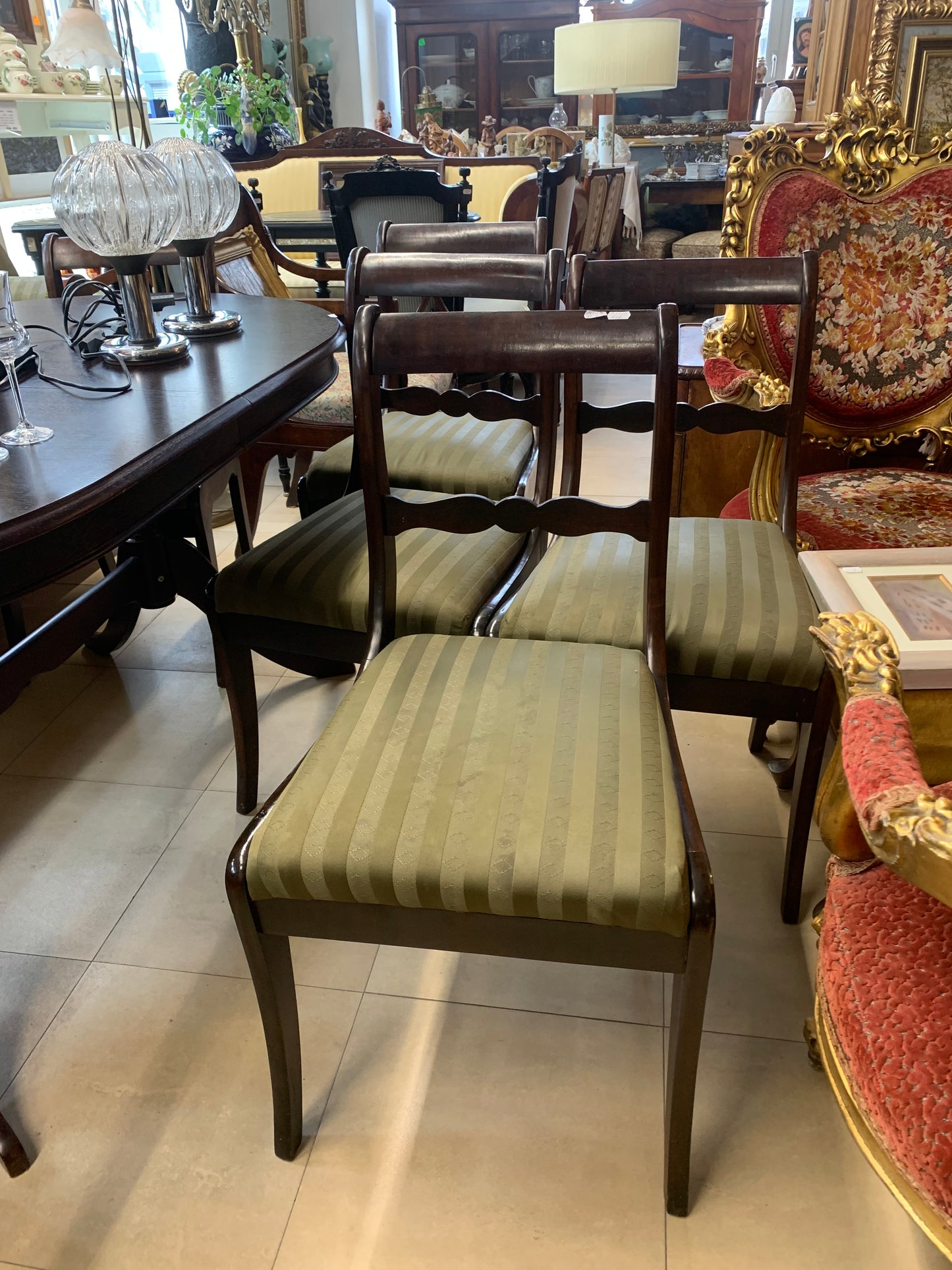 Komplet krzeseł w stylu Biedermeier fabryki Henryków 6 szt.