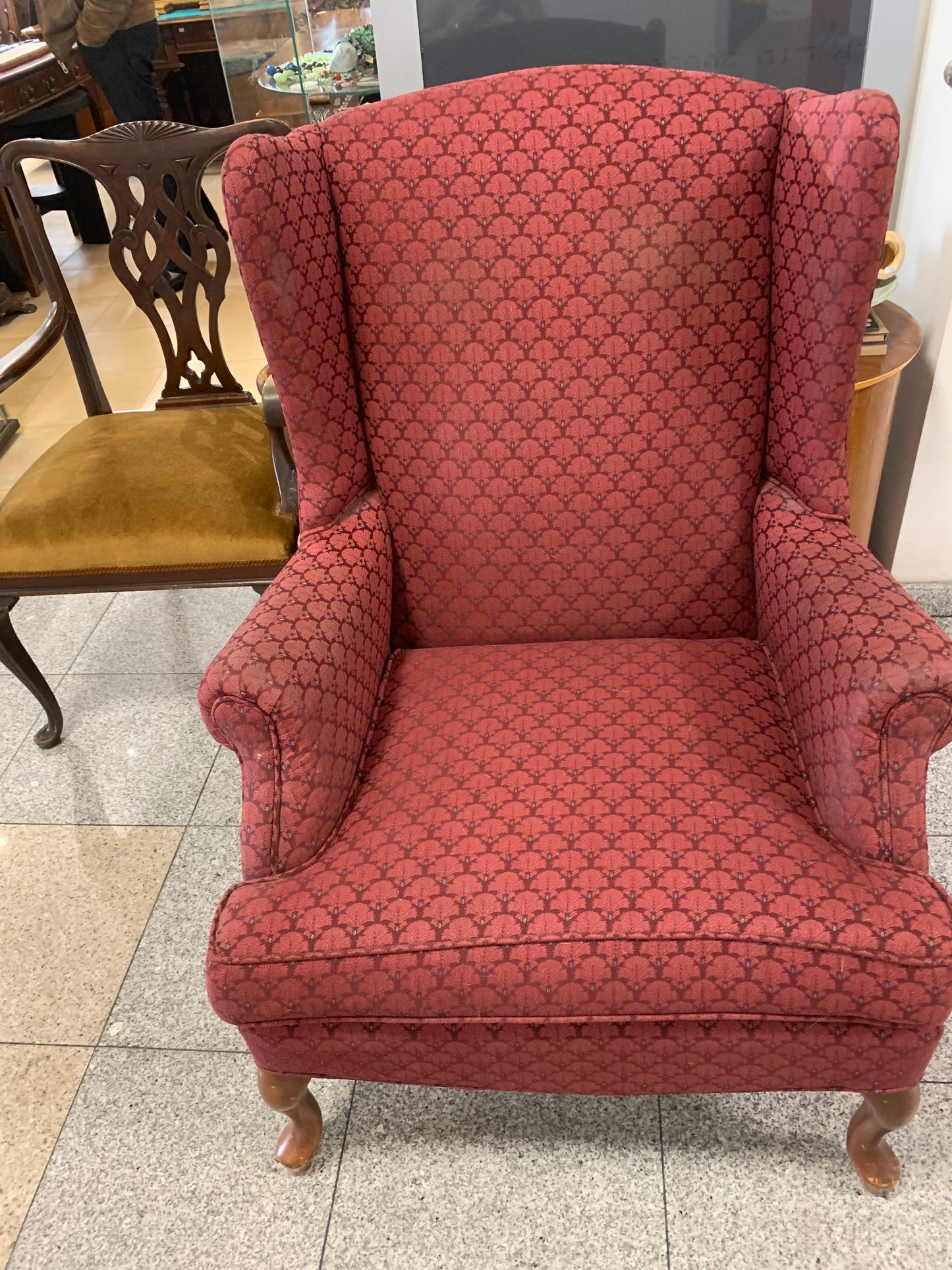 Angielski fotel uszak, mega wygodny