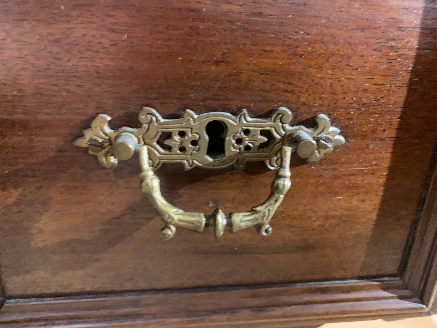 Biurko antyczne, eklektyczne, blat - zielone sukno