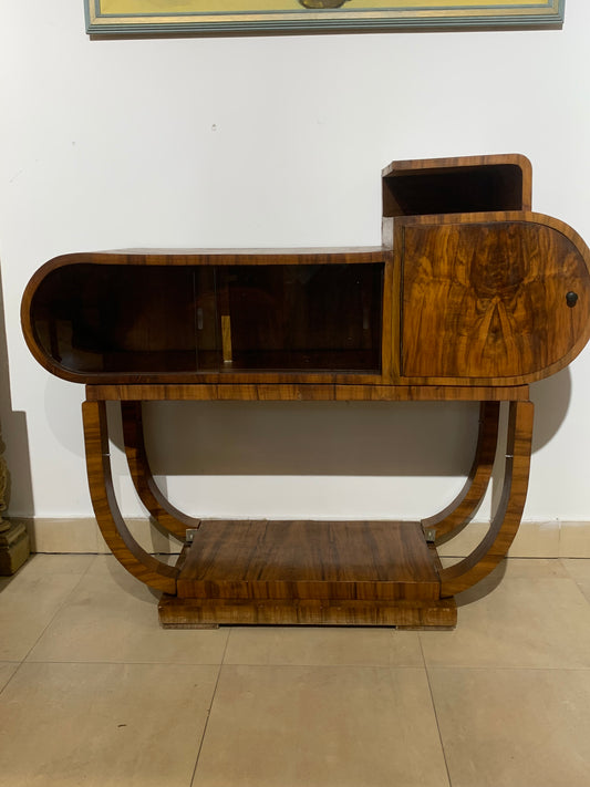 Serwantka, szafka oszklona art deco lata 30-e