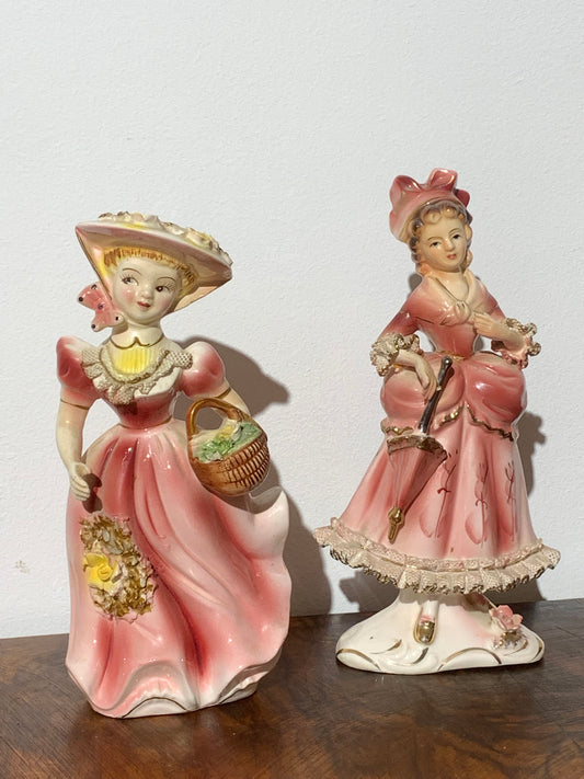 Figurki porcelanowe, biskwitowe  Vintage Japan