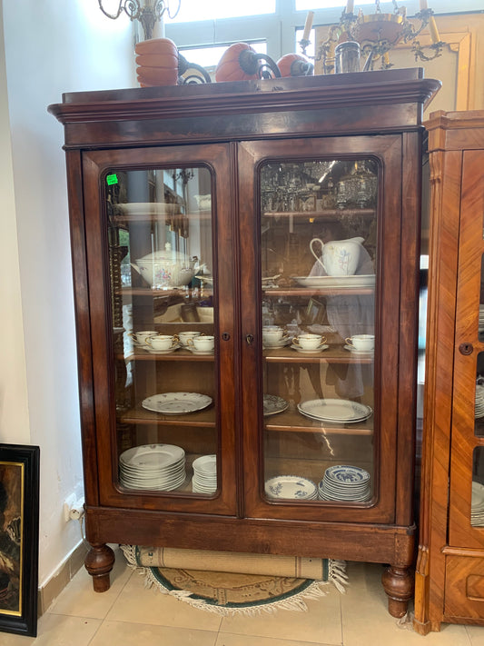 Witryna, biblioteka Biedermeier, oszklona, antyk