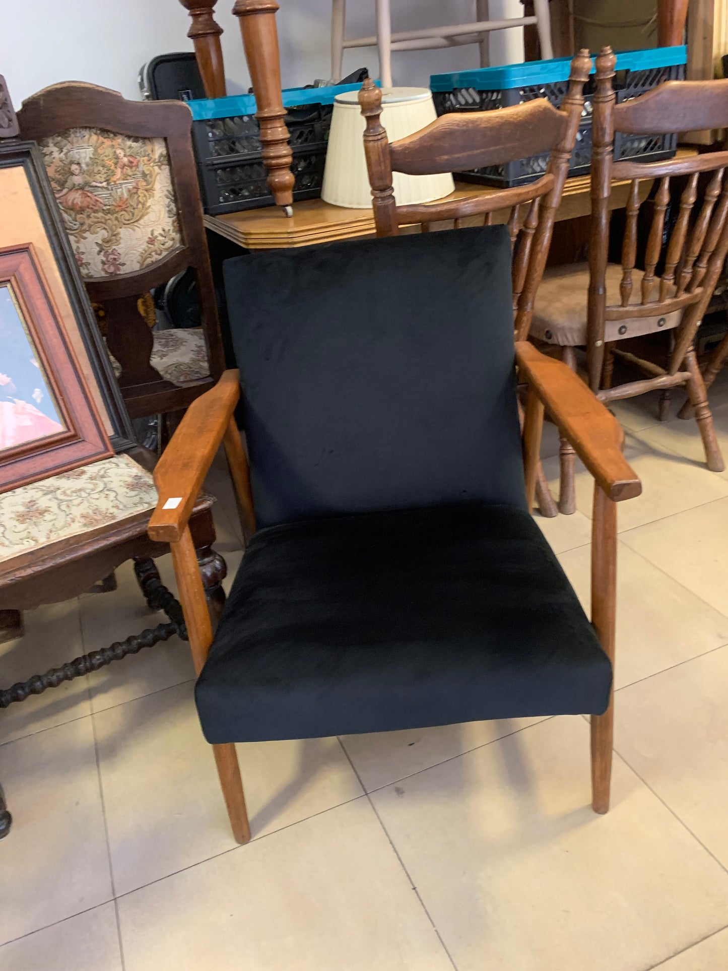 Fotel Lisek PRL, typ 300-190, po renowacji