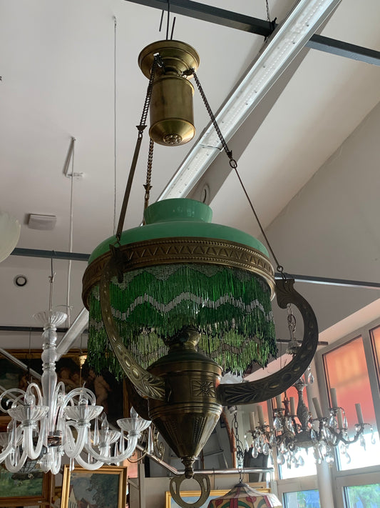 Lampa antyczna, naftowa, XIX wiek