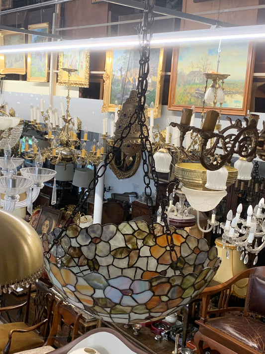 Lampa witrażowa wisząca