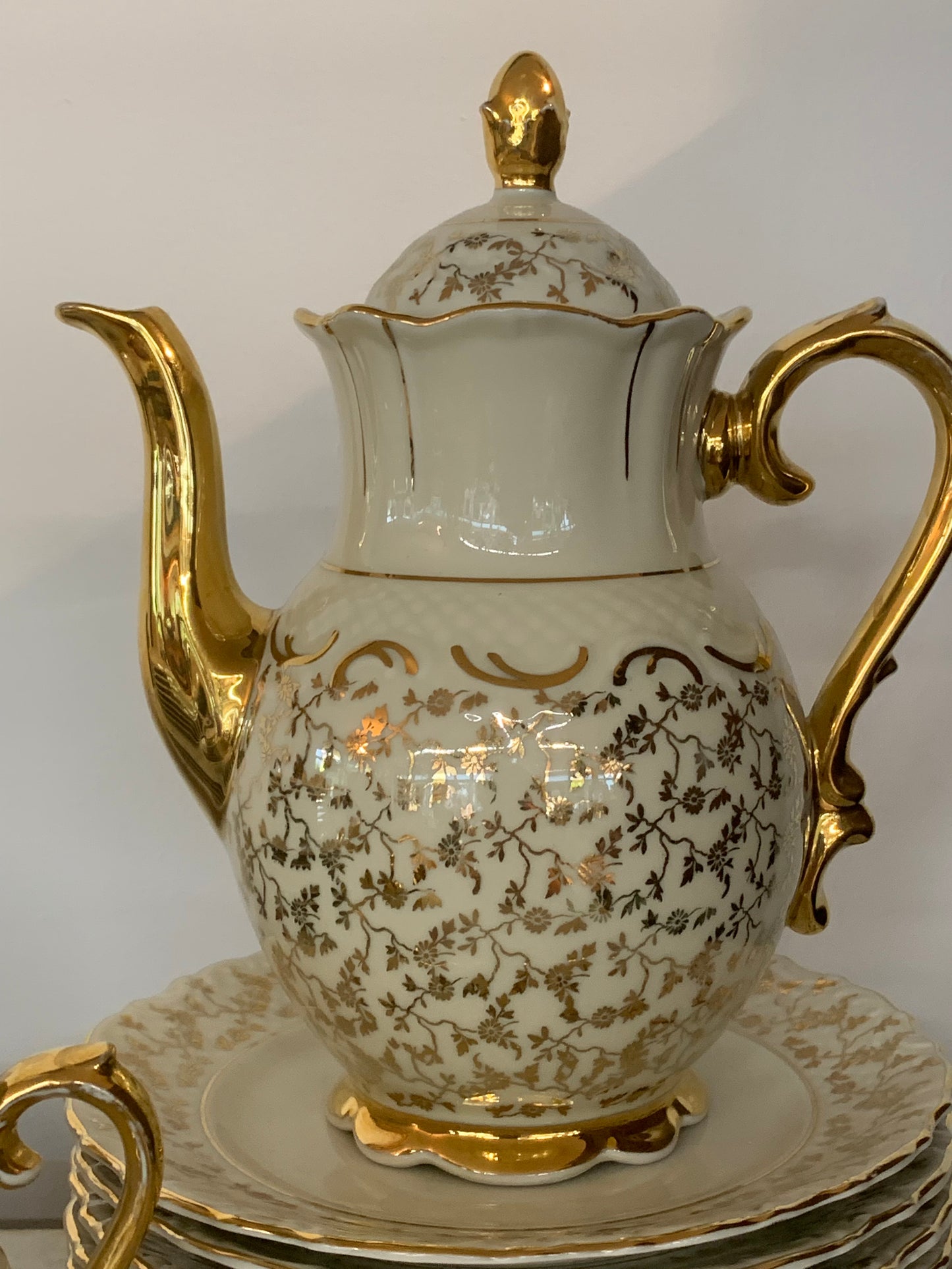 Zestaw bawarskiej porcelany bez filiżanek, sygnowany