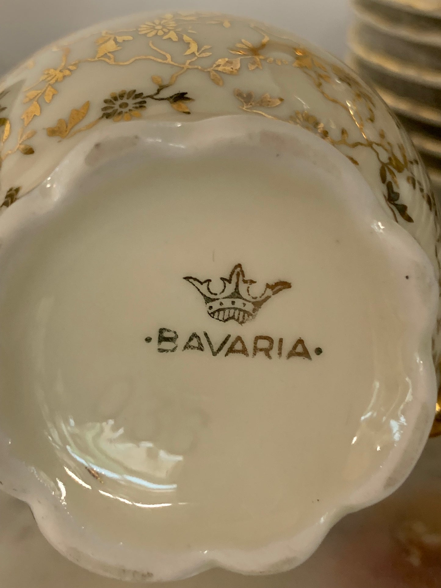 Zestaw bawarskiej porcelany bez filiżanek, sygnowany