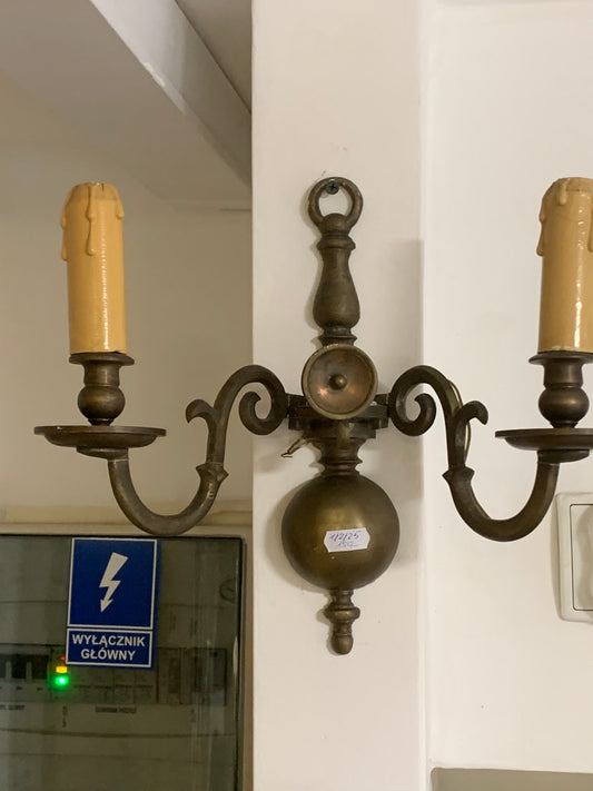 Kinkiet Księstwo Warszawskie z mosiądzu