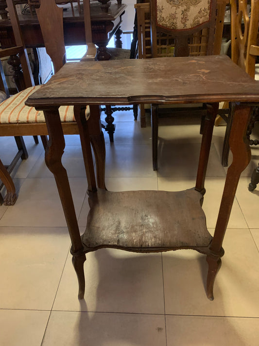 Antyczny stolik secesyjny, irysy, XIX-XX wiek