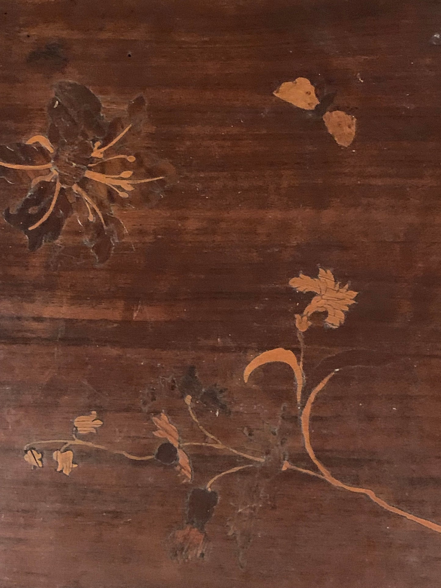 Stolik secesyjny, irysy, XIX-XX wiek