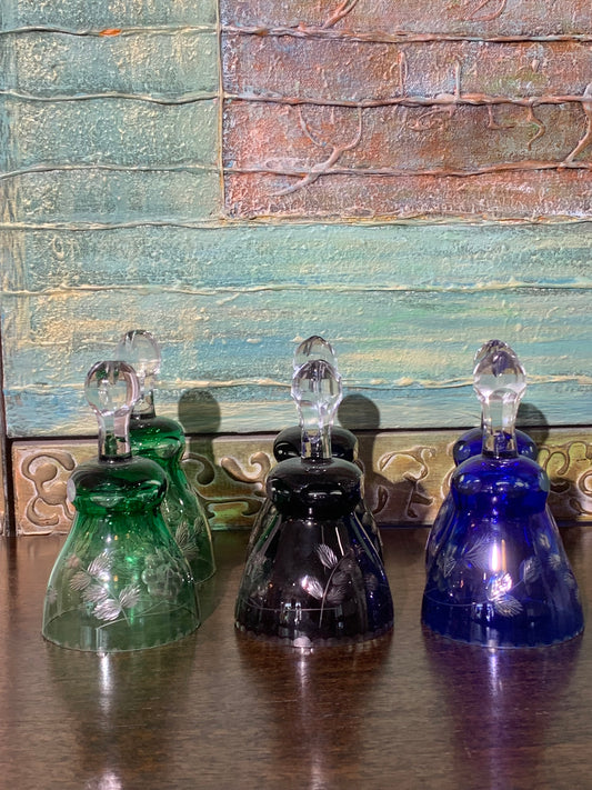 Kieliszki kryształowe do wina "kulawki", 6 szt. vintage