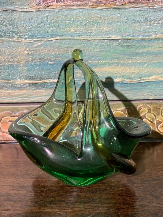 Koszyk szklany Czechosłowacja