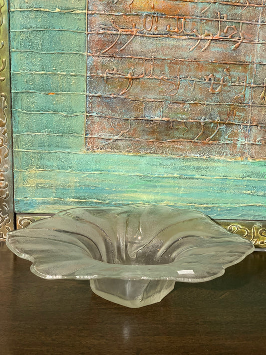 Szklana patera Rosenthal, sygnowana