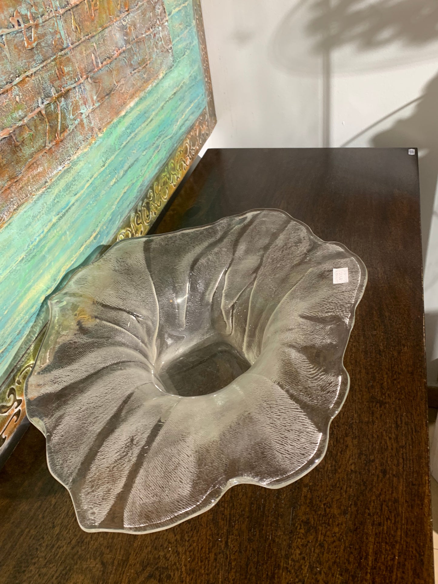 Szklana patera Rosenthal, sygnowana