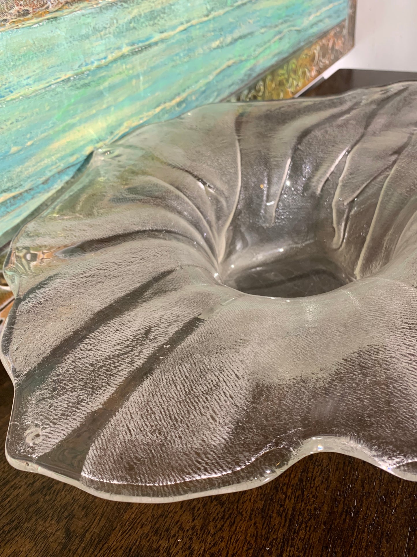 Szklana patera Rosenthal, sygnowana