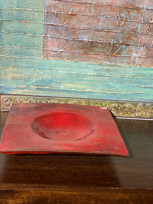 Misa ceramiczna, czerwona