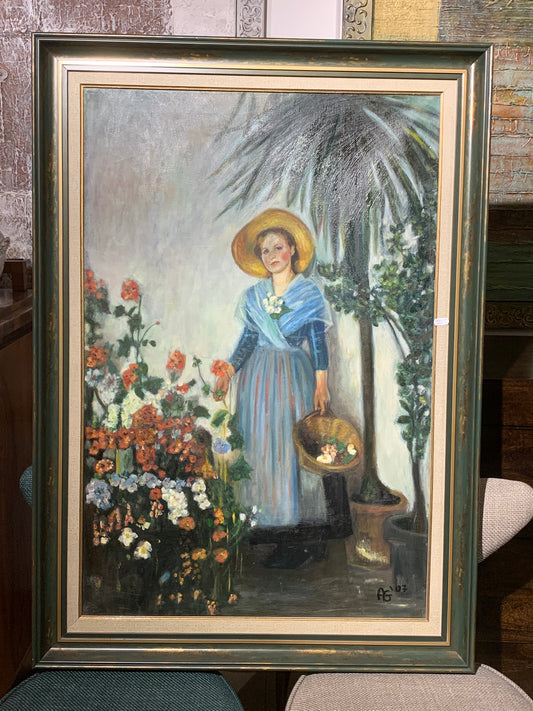 Obraz "W oranżerii" Olga Boznańska, kopia