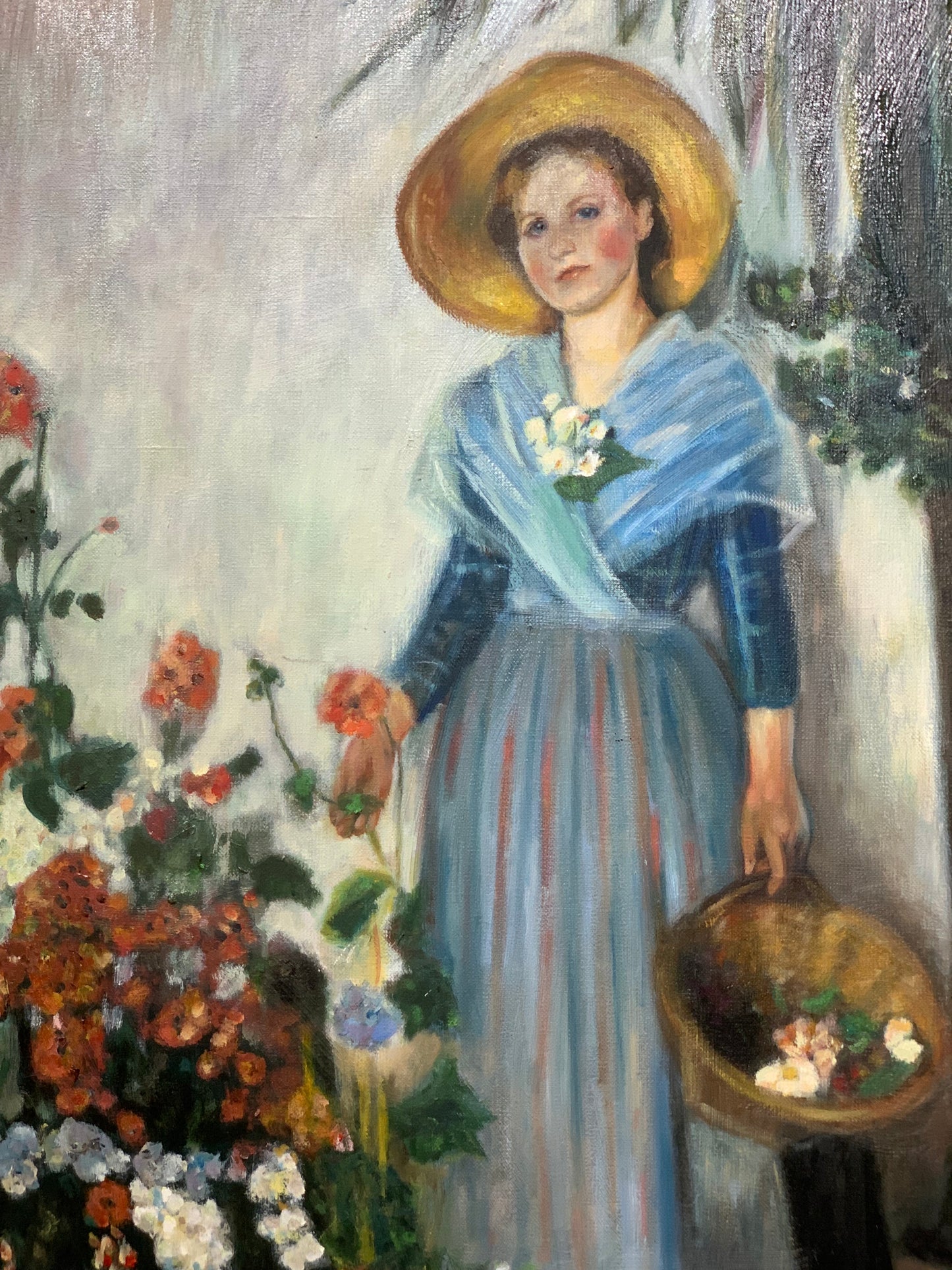 Obraz "W oranżerii" Olga Boznańska, kopia