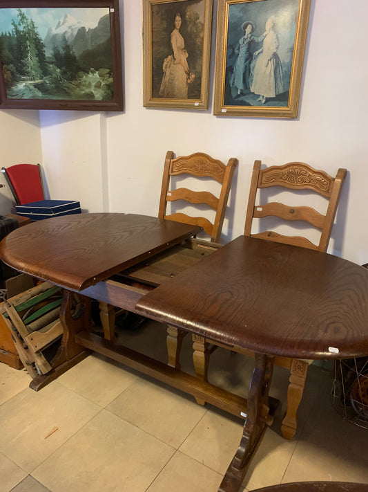 TANIO! Stół obiadowy, rozkładany, owalny, drewniany