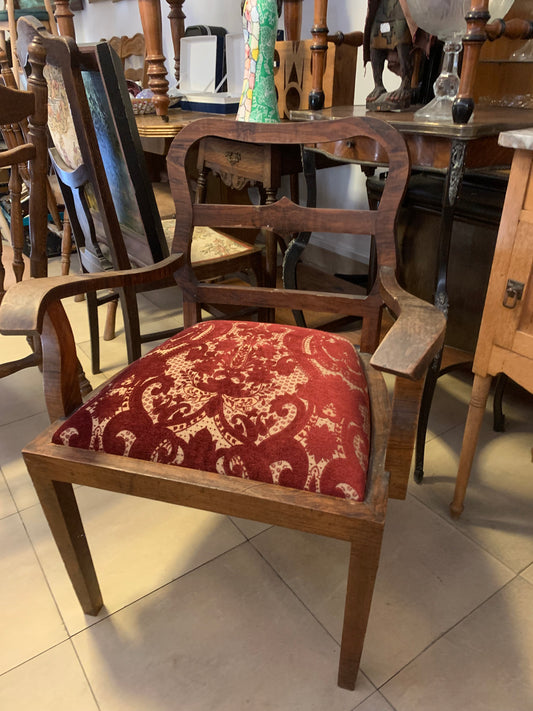 Fotel, krzesło z oparciami, tapicerowane