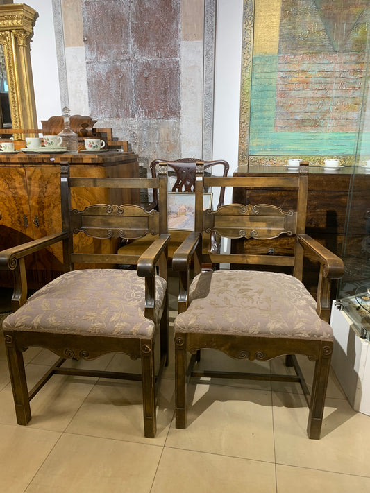 Fotel secesyjny, tapicerowany