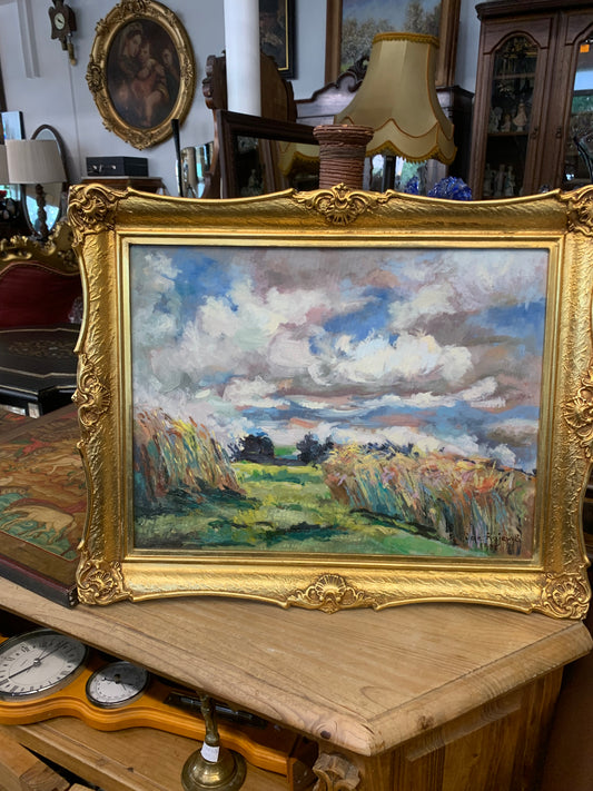 Obraz, pejzaż Jan Rajewski, 1988 r.