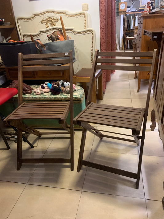 Krzesła ogrodowe rozkładane, z buczyny