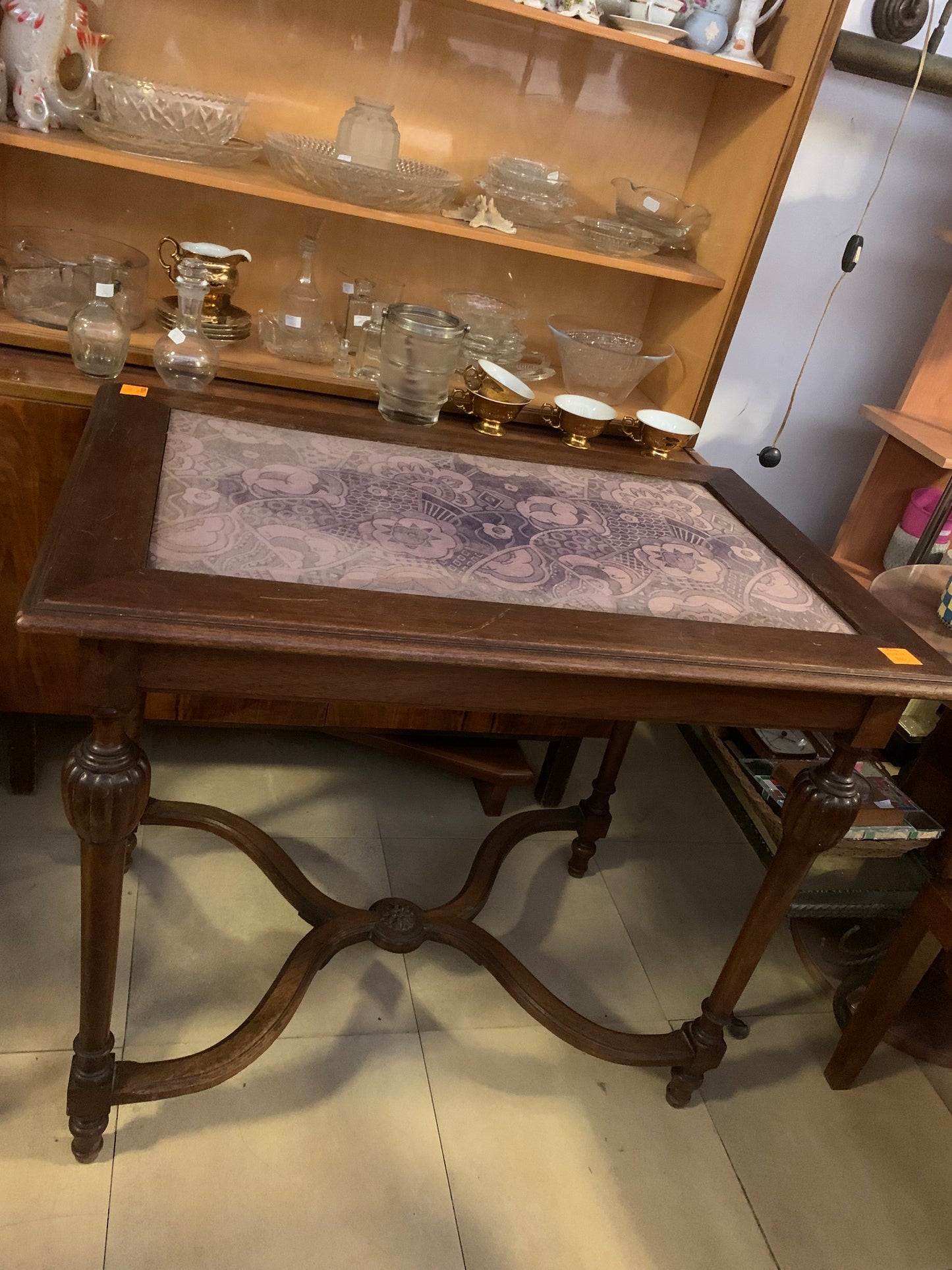 Stół obiadowy, krzyżak, drewniany