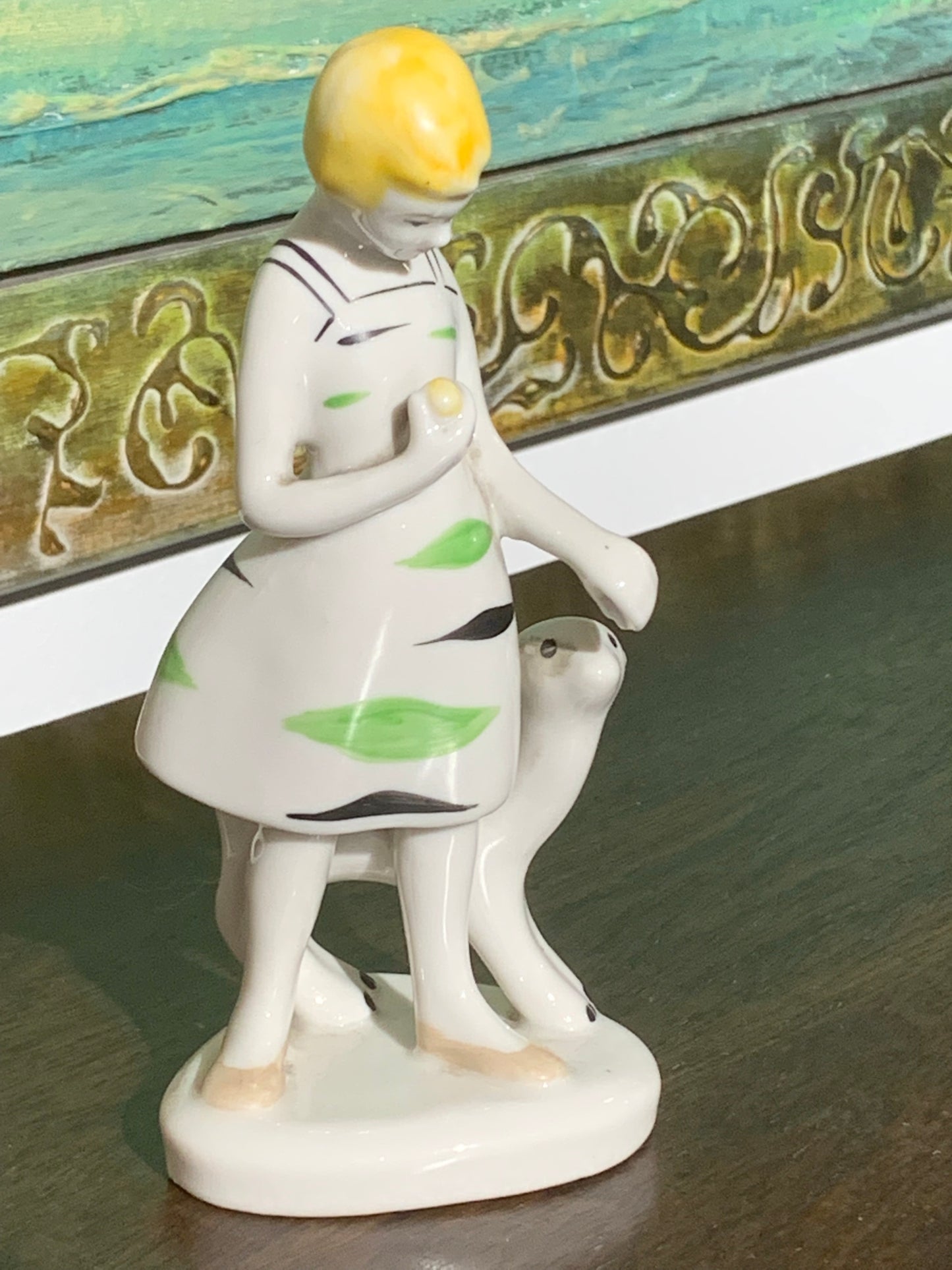 Figurka porcelanowa Polonne, Ukraina, sygnowana