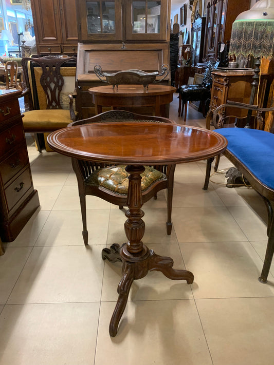 Stolik kawowy, mahoniowy, antyk