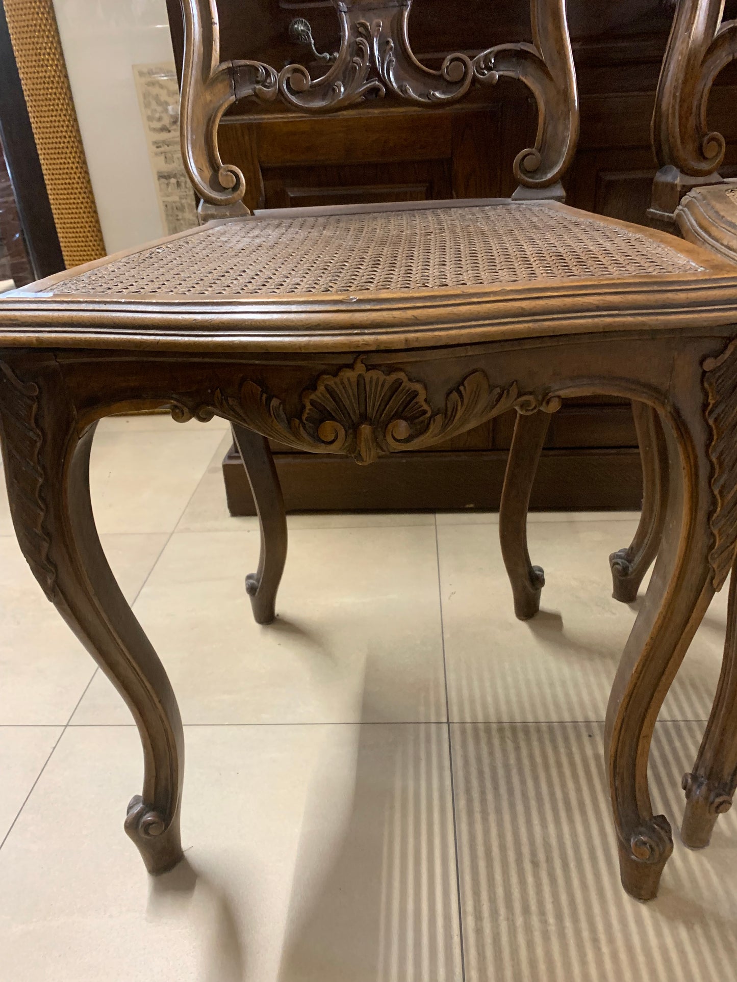 Krzesło zabytkowe Ludwik ratanowe k. XIX w.