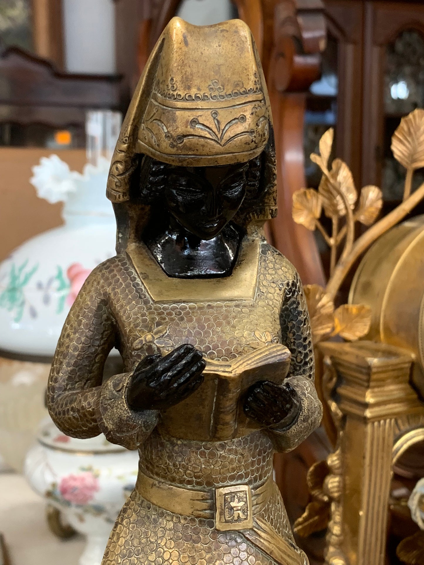 Bronze sculpture Woman with a Book