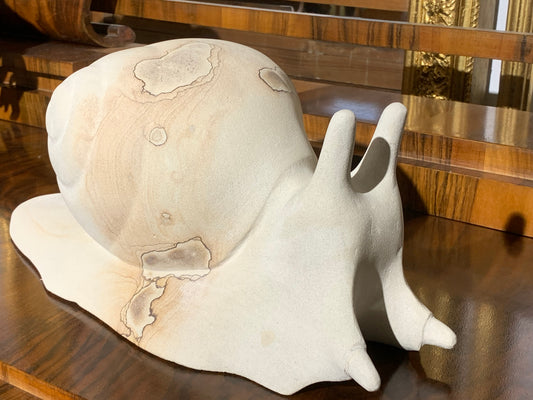 Rzeźba ślimak, piaskowiec z Ukrainy, dekoracja domu, ogrodu