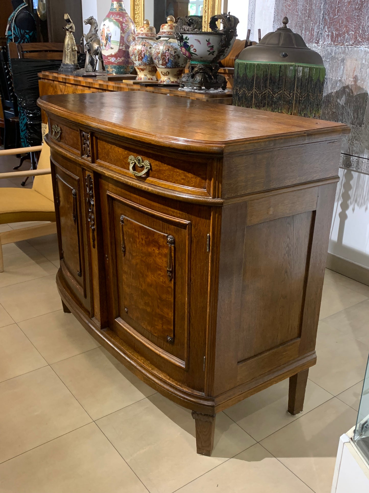 Komoda secesyjna, dębowa