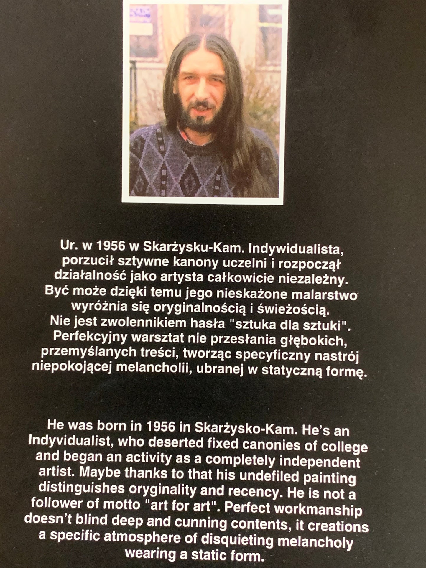 Obraz krajobraz miejski Ryszard Rosiński 1980 r.