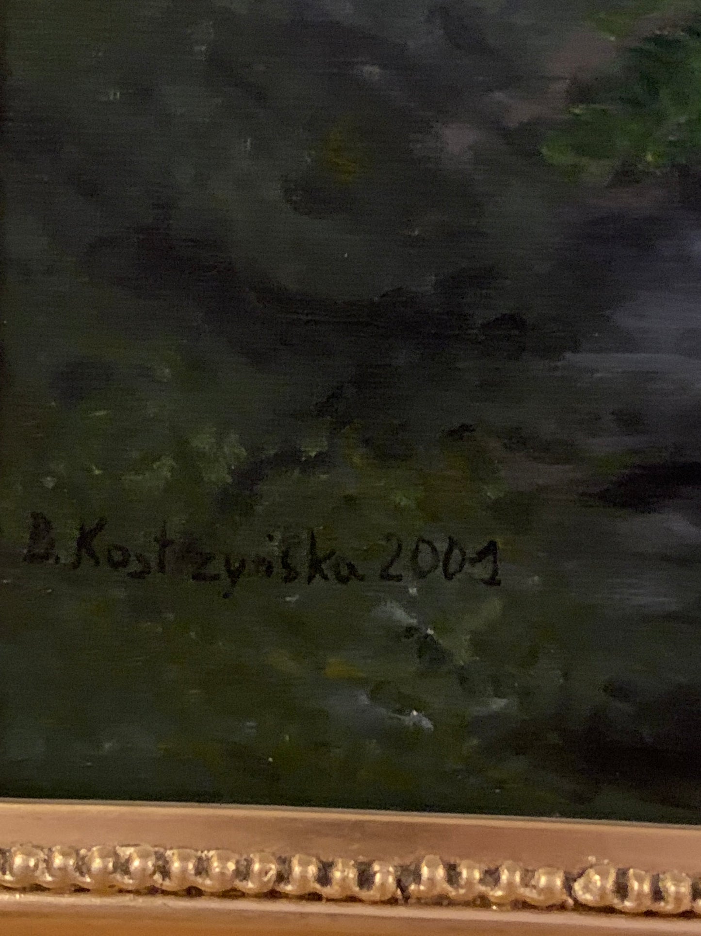 Obraz, olej na płótnie, Kostrzyńska