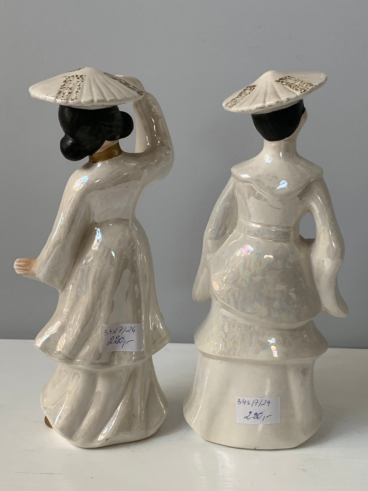 Figurki porcelanowe, szkliwione, Japonia