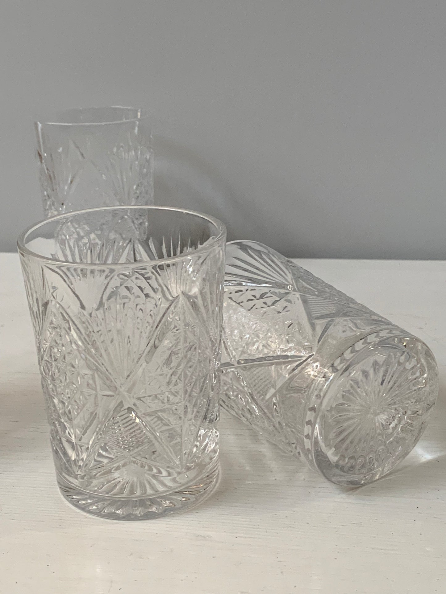 Szklanki kryształowe, duże - komplet 4 szt.