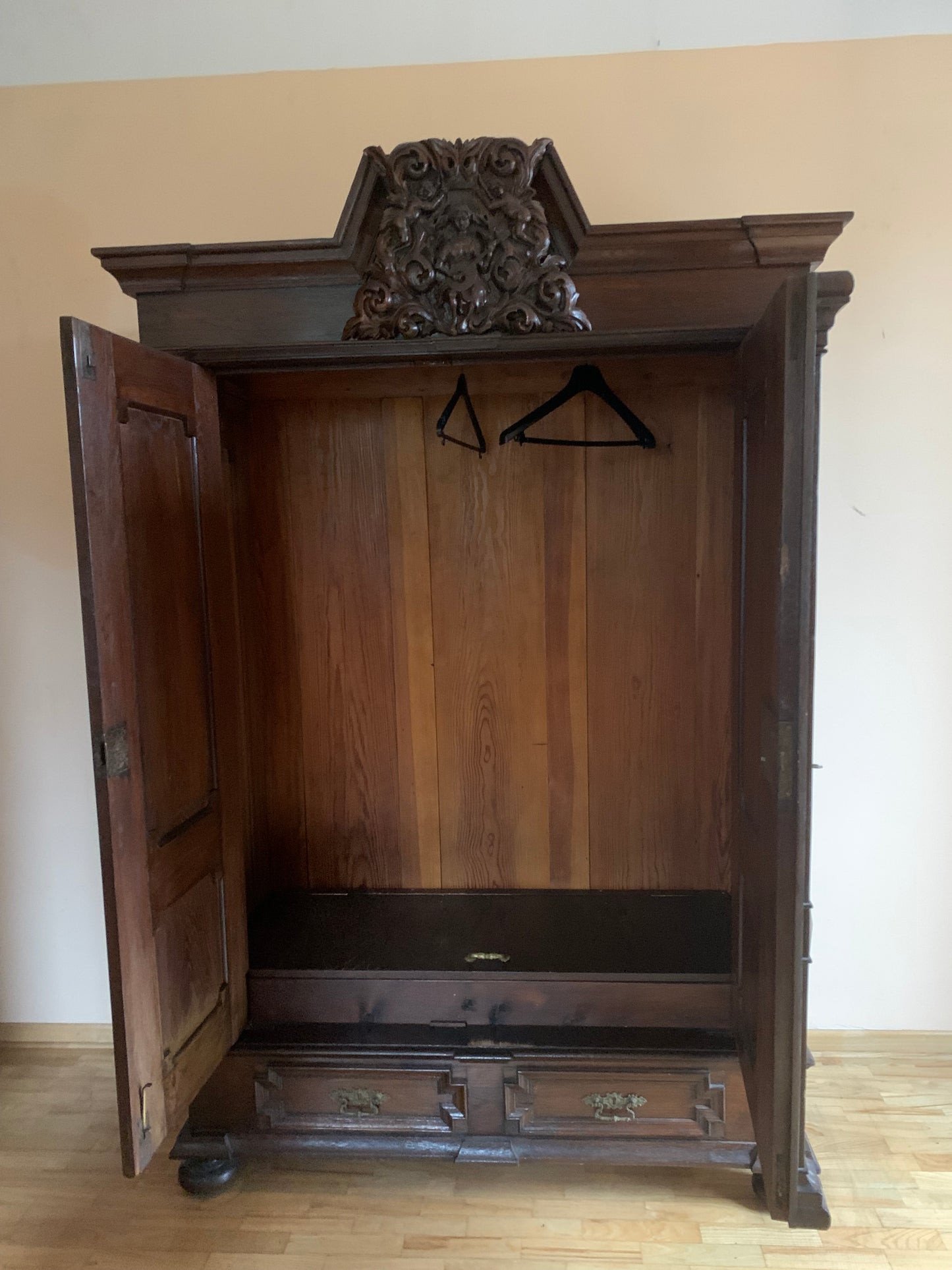 Szafa antyczna, dębowa, XIX w