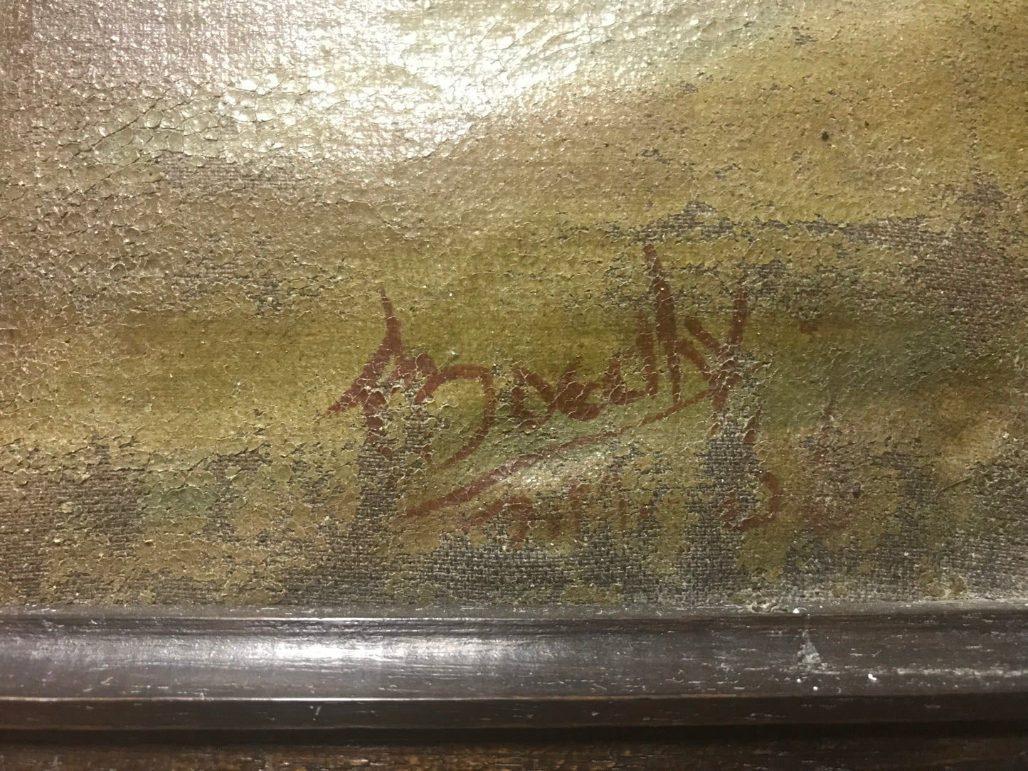Kolonialny obraz akt, sygnowany, XIX w.
