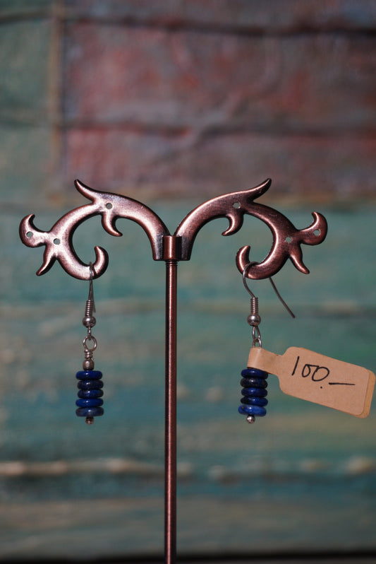 Kolczyki lapis lazuli, srebro 925