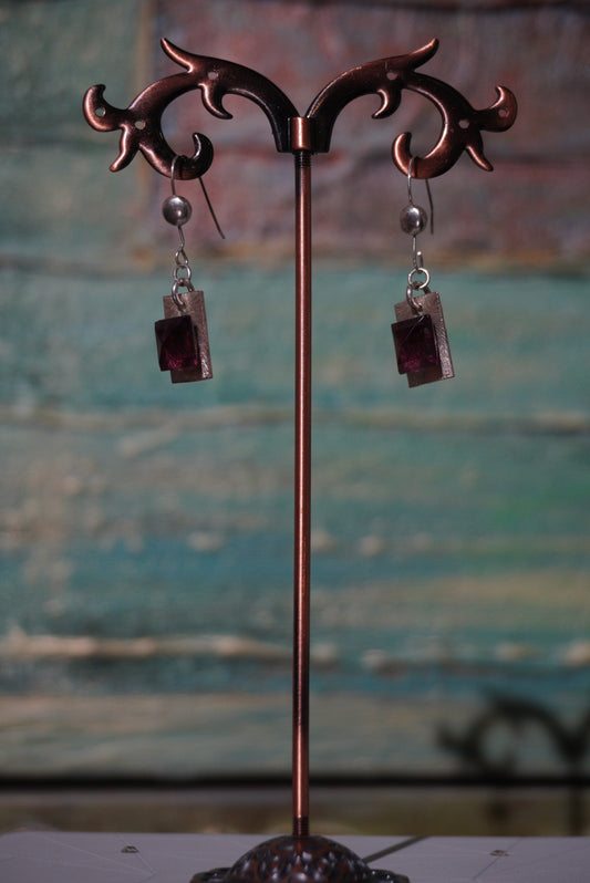 Kolczyki glass, srebro 925