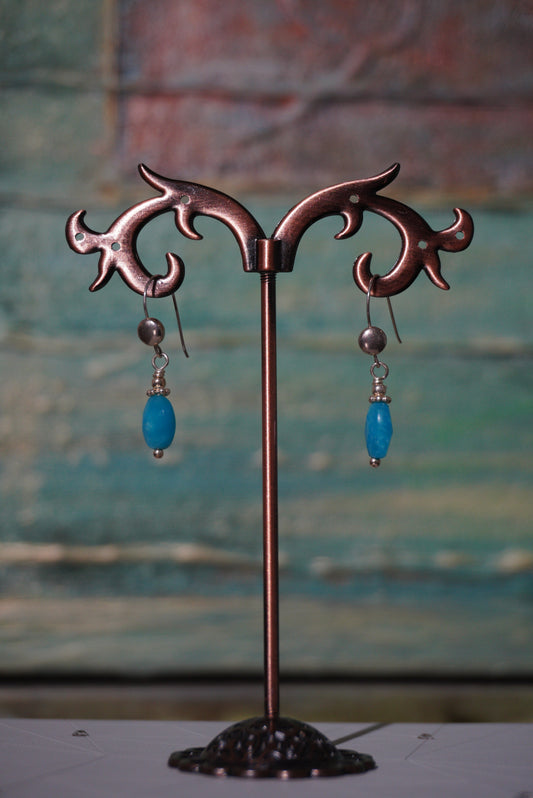 Kolczyki apatyt, srebro 925