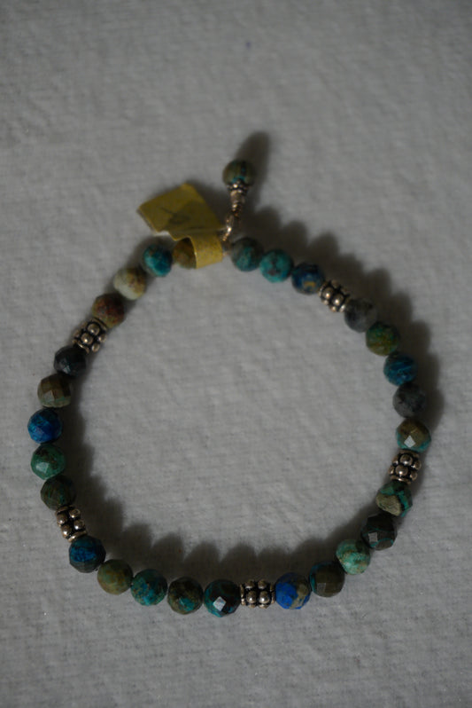 Bransoletka turkus, srebro 925