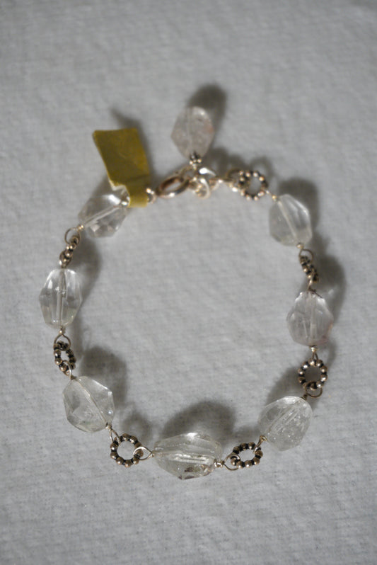 Bransoletka kryształ, srebro 925