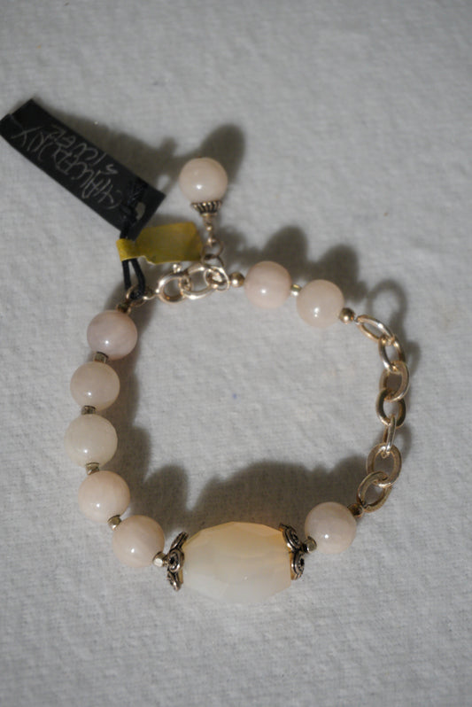 Bransoletka chalcedon, srebro 925